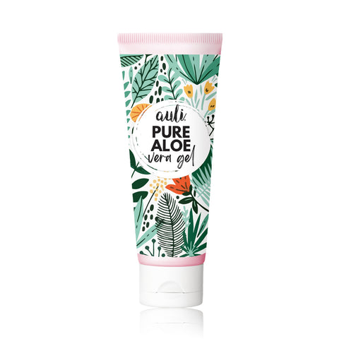 Auli Pure Aloe Vera Gel for hydrated and balanced skin for all skin types, helps minimise breakouts and dryness - 100GM