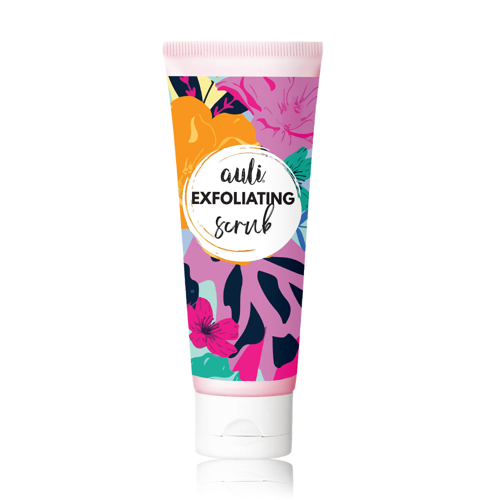 Auli Exfoliating Scrub AHA 5% and Licorice Scrub for all skin types, helps deeply cleanse pores and reduces visible signs of premature ageing - 100GM