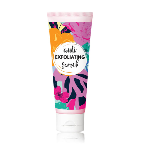 Auli Exfoliating Scrub AHA 5% and Licorice Scrub for all skin types, helps deeply cleanse pores and reduces visible signs of premature ageing - 100GM