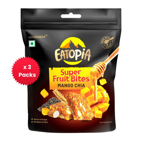 Eatopia superfruit Bites-Mango chia-pack of 3