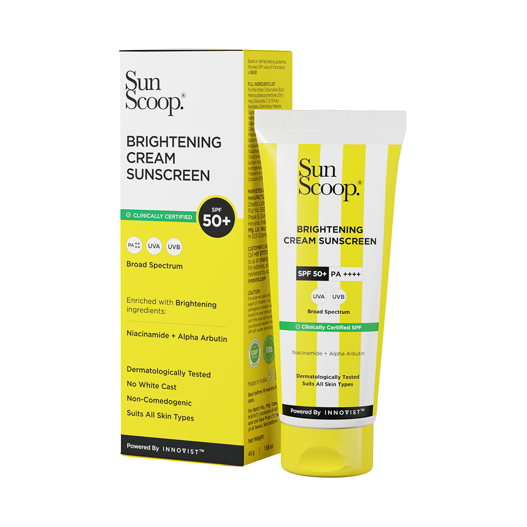 SunScoop Daily SPF 50 Sunscreen Cream | Hyaluronic Acid + Niacinamide | PA+++ - 45gm