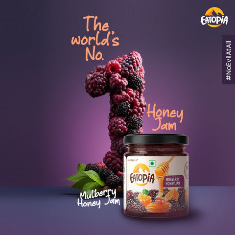 Eatopia Mulberry honey jam + Jackfruit Almonds-60g (free)