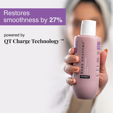 Bare Anatomy Expert Ultra Smoothing Shampoo to Restore Smoothness, Repair Damaged Hair and Locks in Moisture, 250 ml