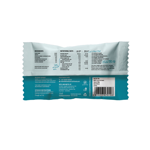 The Whole Truth - Protein Bars - Coconut Cocoa - Pack of 6 (6 x 52g) - No Added Sugar - All Natural