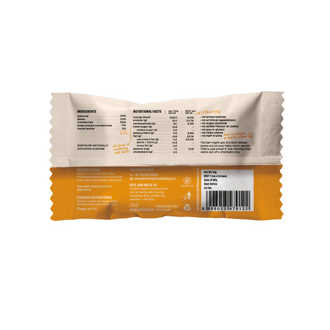 The Whole Truth - Protein Bars - Peanut Butter - Pack of 6 (6 x 52g) - No Added Sugar - All Natural