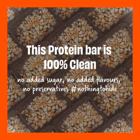 The Whole Truth - Protein Bars - Peanut Cocoa - Pack of 6 (6 x 52g) - No Added Sugar - All Natural