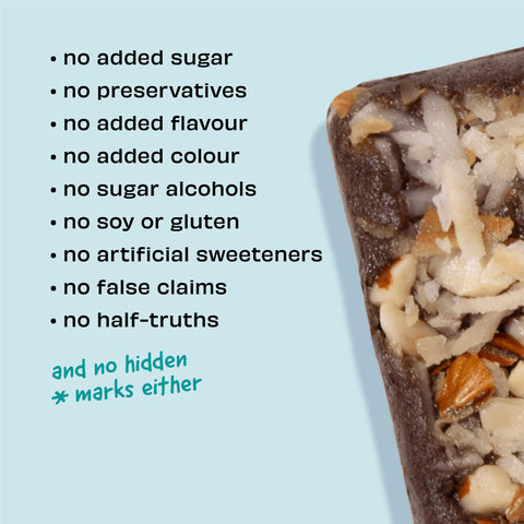 The Whole Truth - Protein Bars - Coconut Cocoa - Pack of 6 (6 x 52g) - No Added Sugar - All Natural