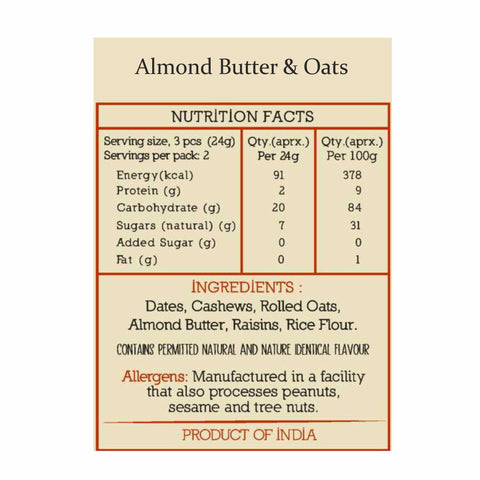 The Butternut Co. Energy Balls Almond And Oats 288 gms