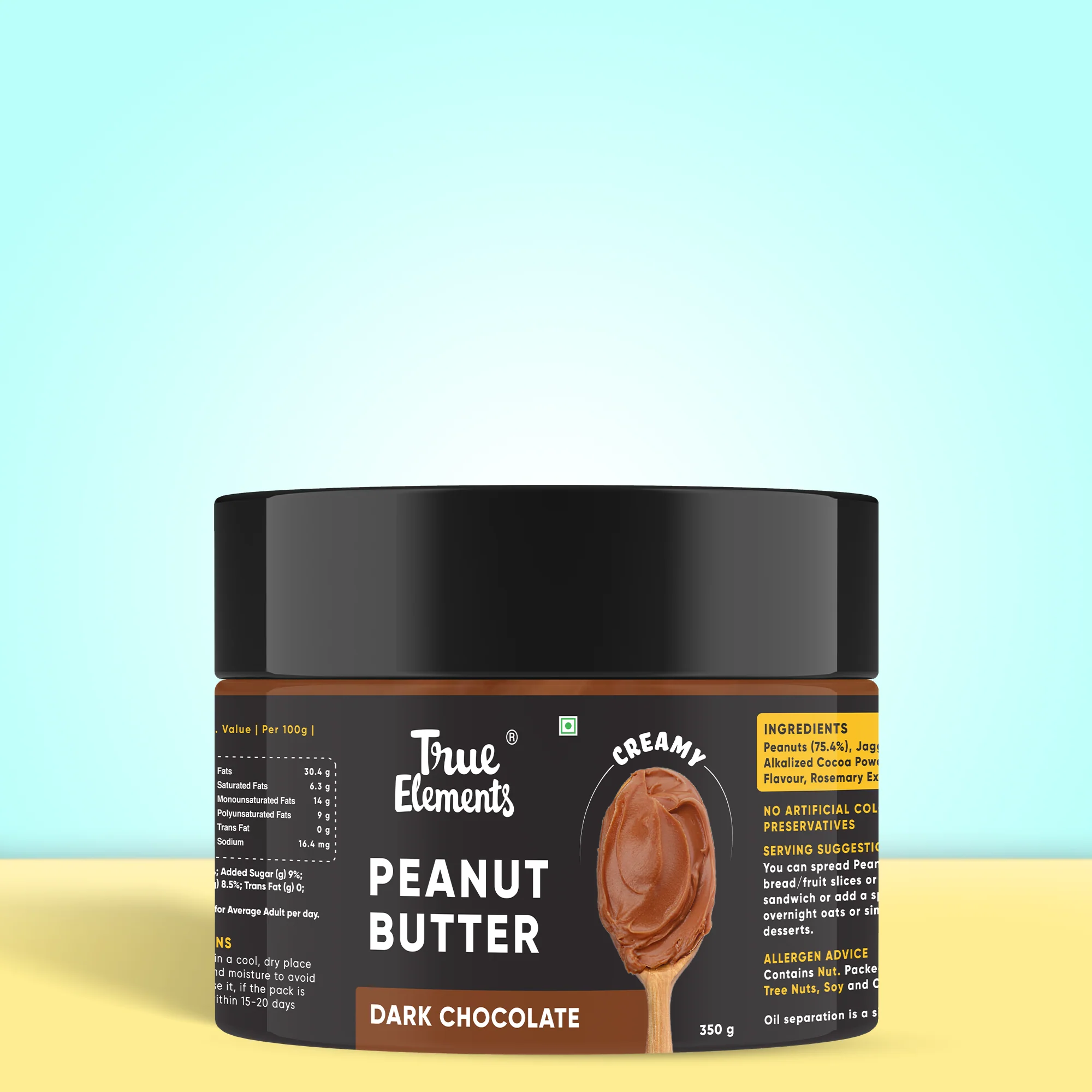 True Elements Peanut Butter Dark Chocolate 350gm