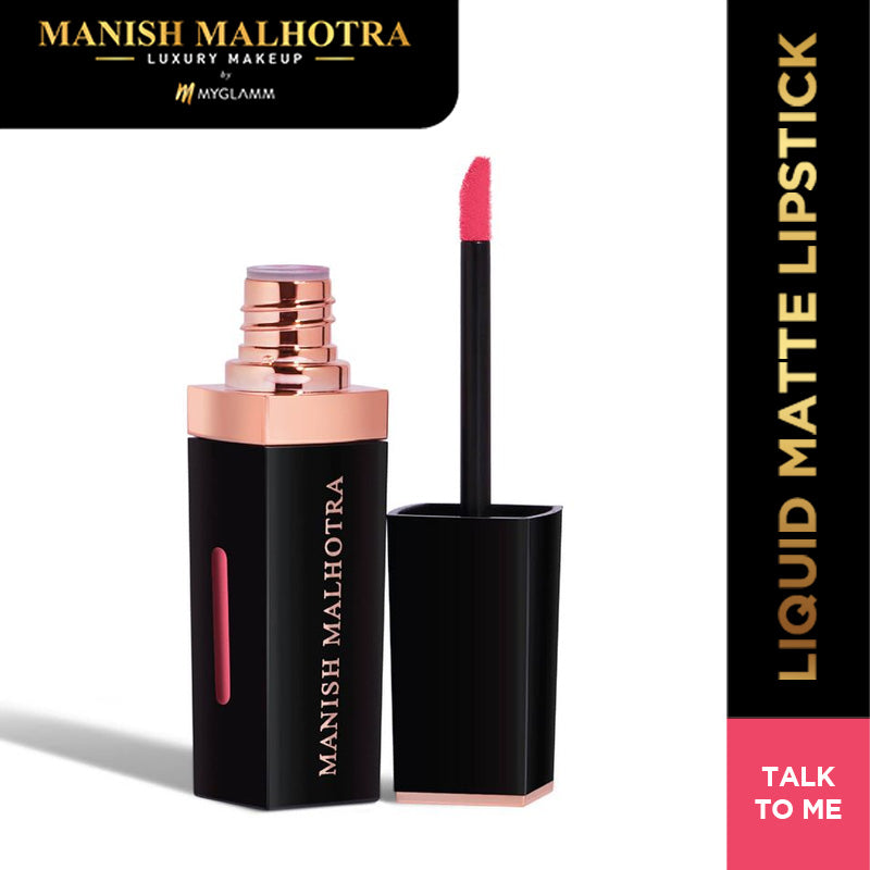 Manish Malhotra Beauty By MyGlamm Liquid Matte Lipstick-Talk To Me-7gm