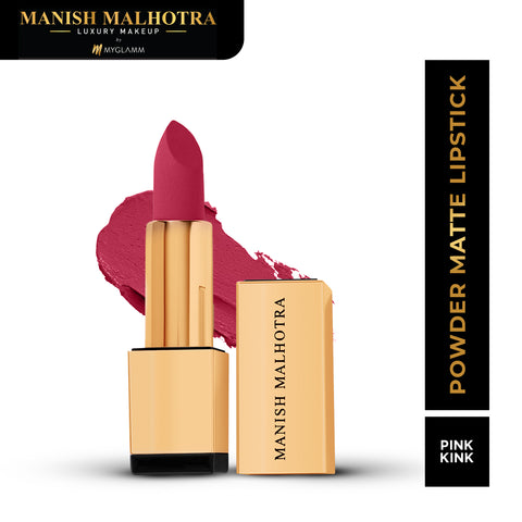 MyGlamm Manish Malhotra Beauty Powder Matte Lipstick-Pink Kink-4gm