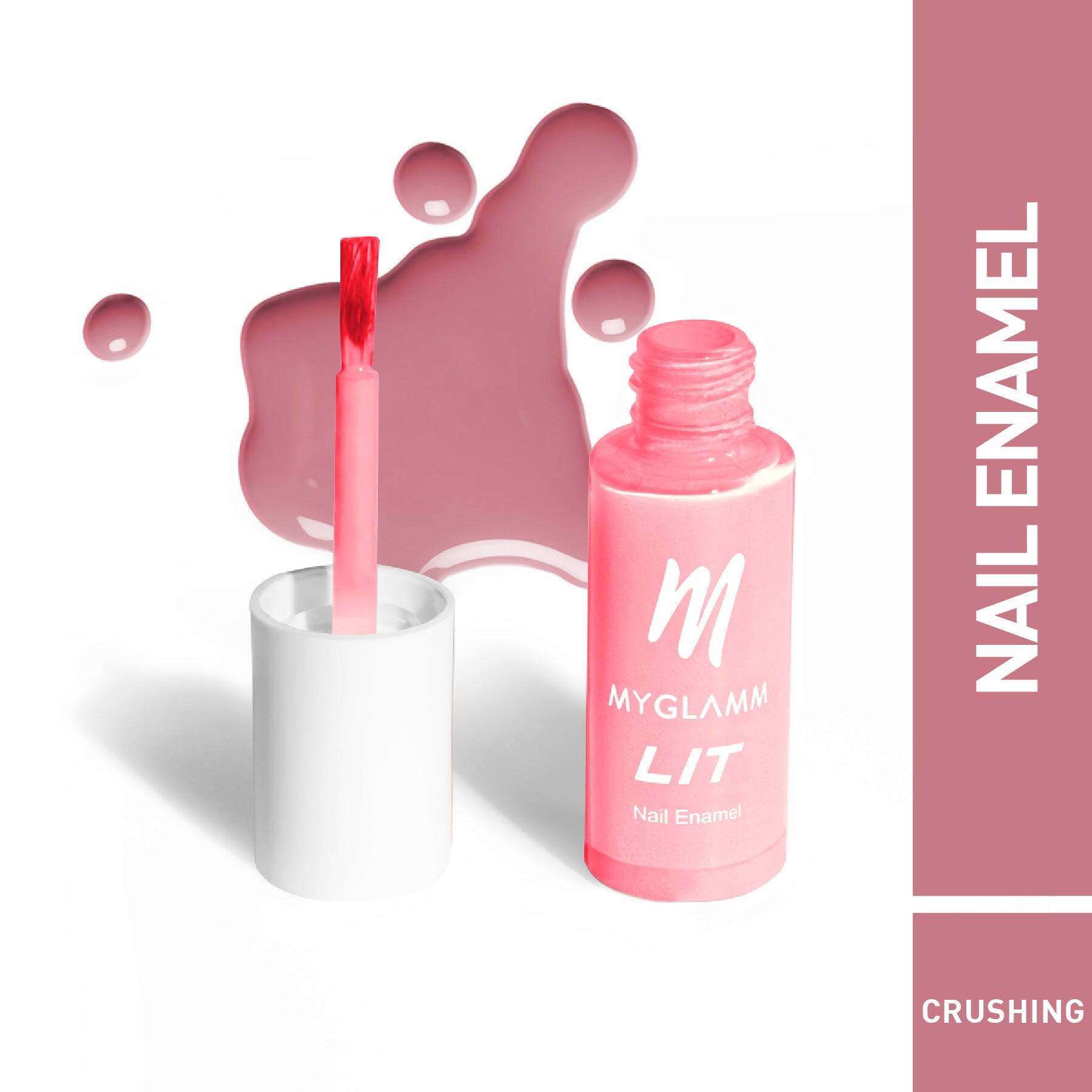 MyGlamm LIT Nail Enamel-Crushing-7ml