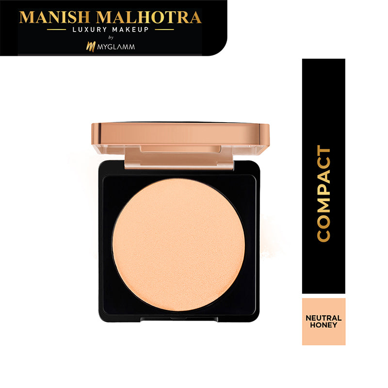 MyGlamm Manish Malhotra Beauty Skin Awakening Compact-Neutral Honey-9gm