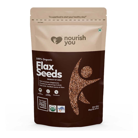 Nourish You Raw Flax Seeds ( kernels) - 1Kg