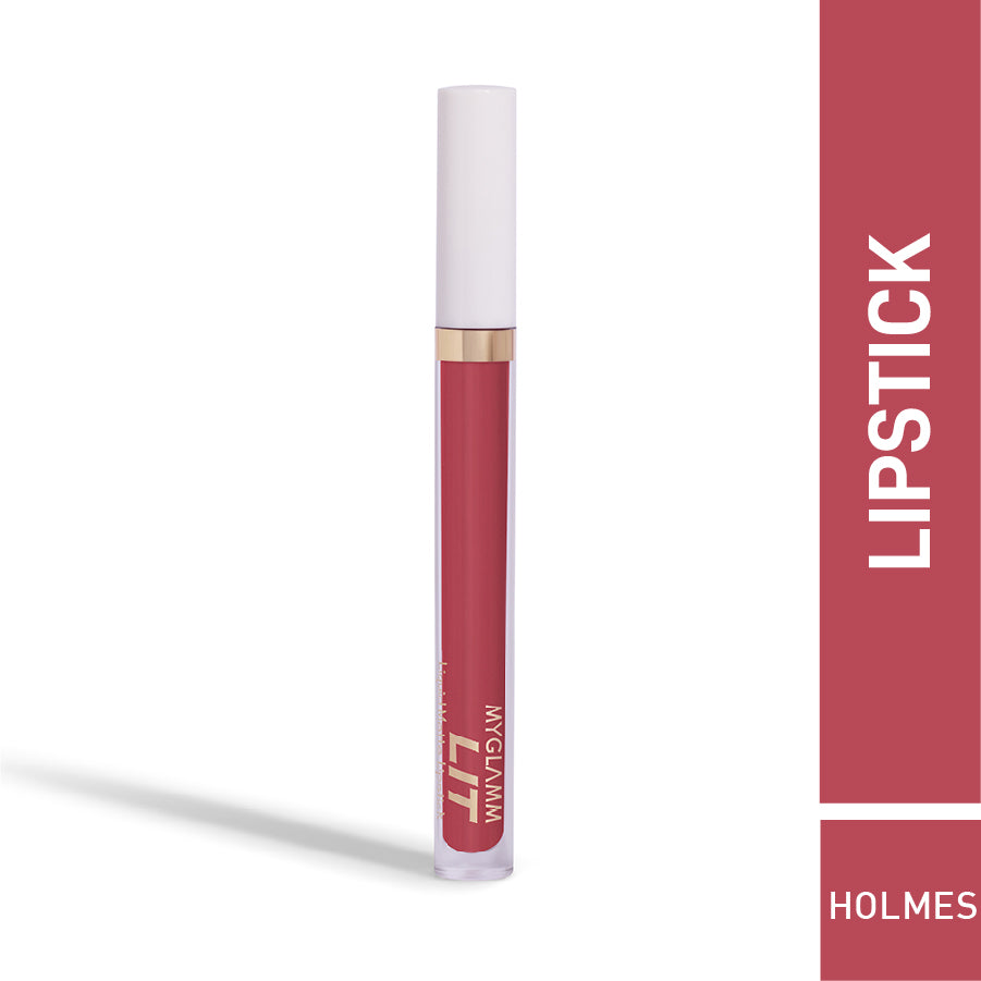 MyGlamm LIT Liquid Matte Lipstick-Holmes-3ml