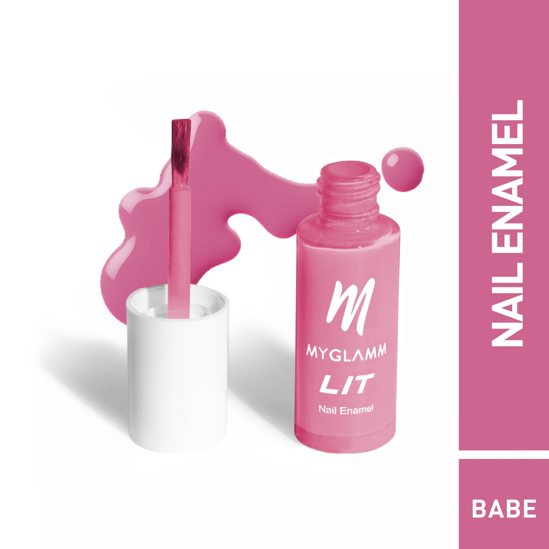 MyGlamm LIT Nail Enamel-Babe-7ml