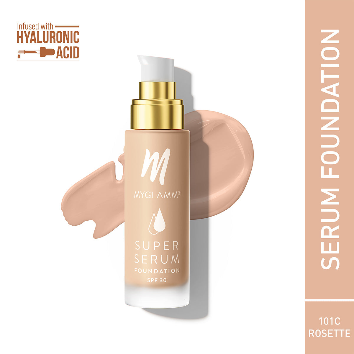 MyGlamm Super Serum Foundation-101C Rosette-33gm