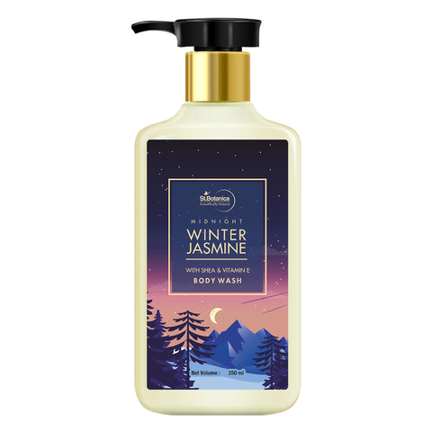 St.Botanica Midnight Winter Jasmine Body Wash With Shea & Vitamin E (Shower Gel), 250 ml