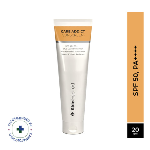 SkinInspired Care Addict Sunscreen SPF 50 PA++++ UV A, UV B | Ceramides, Hyaluronic Acid | 20g