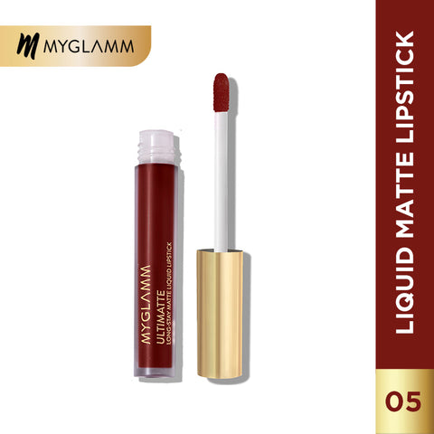 MyGlamm Ultimatte Long Stay Matte Liquid Lipstick-Plum Beauty-2.5ml