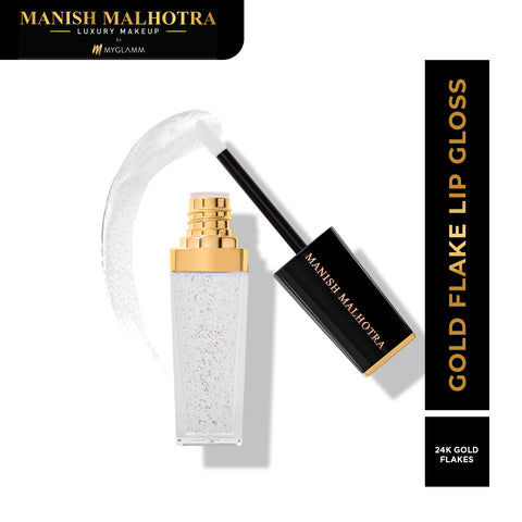 Manish Malhotra Beauty By MyGlamm Gold Flake Lipgloss-NA9ml