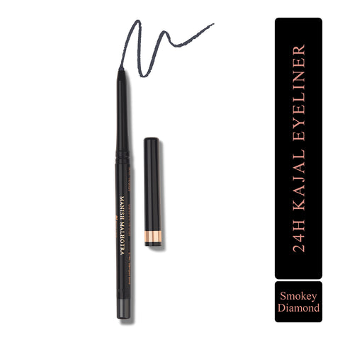 Manish Malhotra Beauty By MyGlamm 24H Kajal Eyeliner-Smokey Diamond-0.35gm