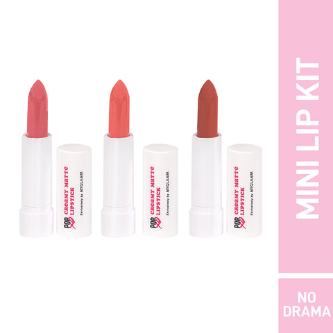 MyGlamm POPxo Makeup Collection -Mini Lip Kit-No Drama-7.5gm