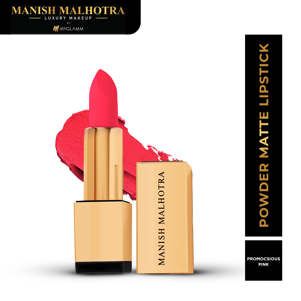 MyGlamm Manish Malhotra Beauty Powder Matte Lipstick-Promiscuous Pink-4gm