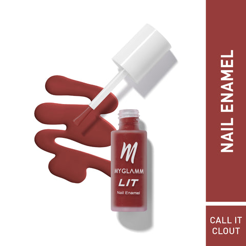 MyGlamm LIT Matte Nail Enamel-Call It Clout-7ml