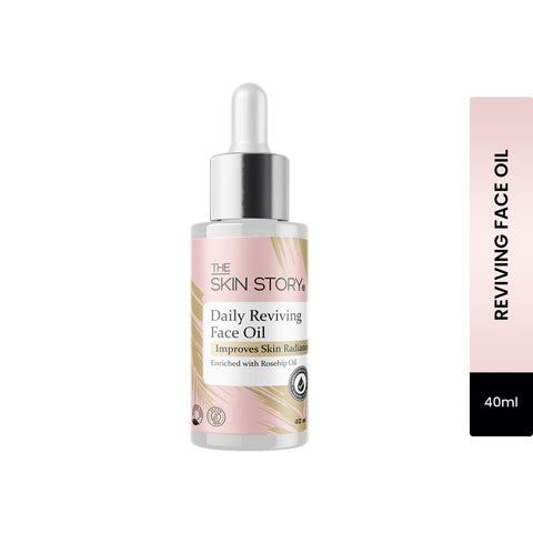 The Skin Story Replenishing Face Oil | Rose Hip & Pumpkin seed oil | Anti ageing face oil for women | Daily Use | Dermatologically Tested | 40ml