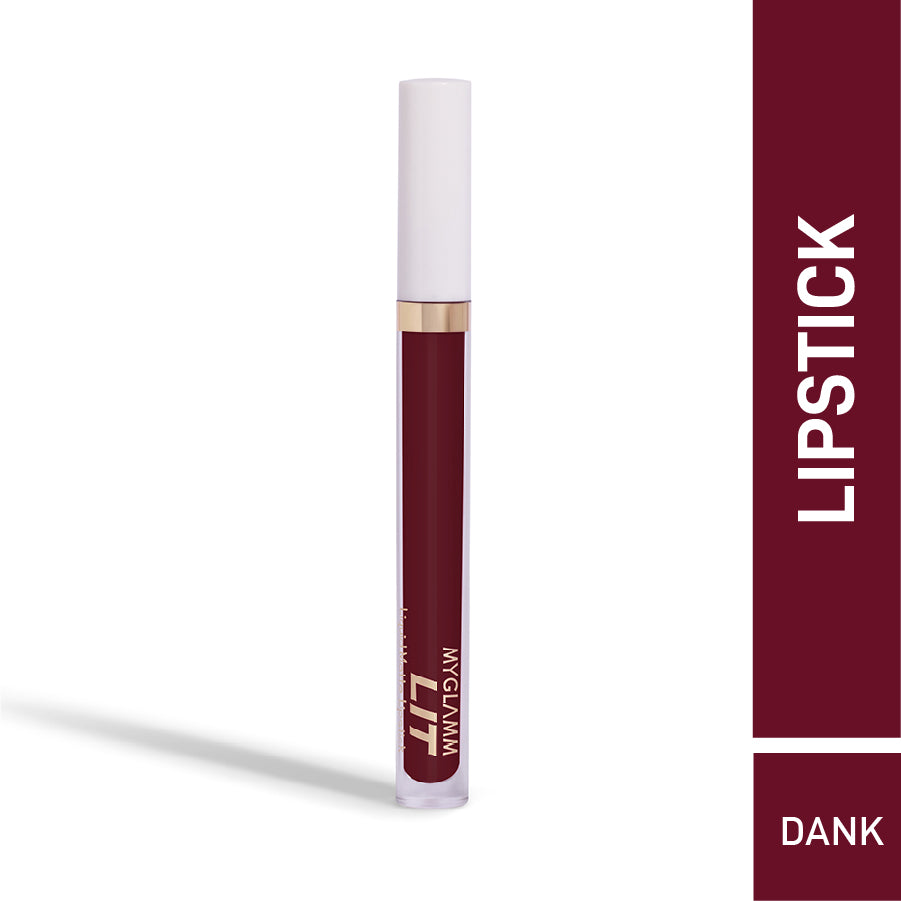 MyGlamm LIT Liquid Matte Lipstick-Dank-3ml