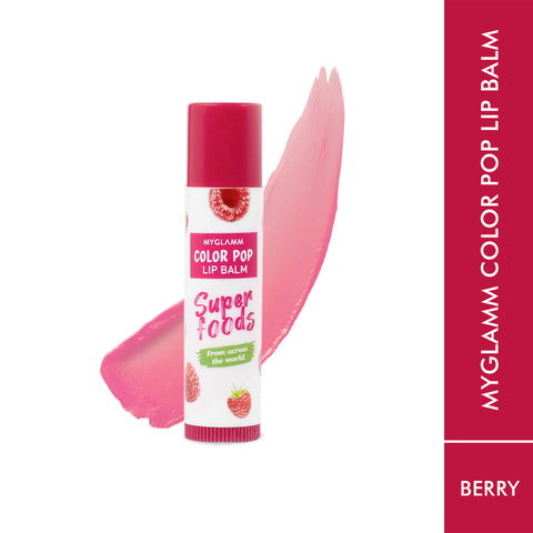 MyGlamm Color Pop Lip Balm-Berry-4.6gm