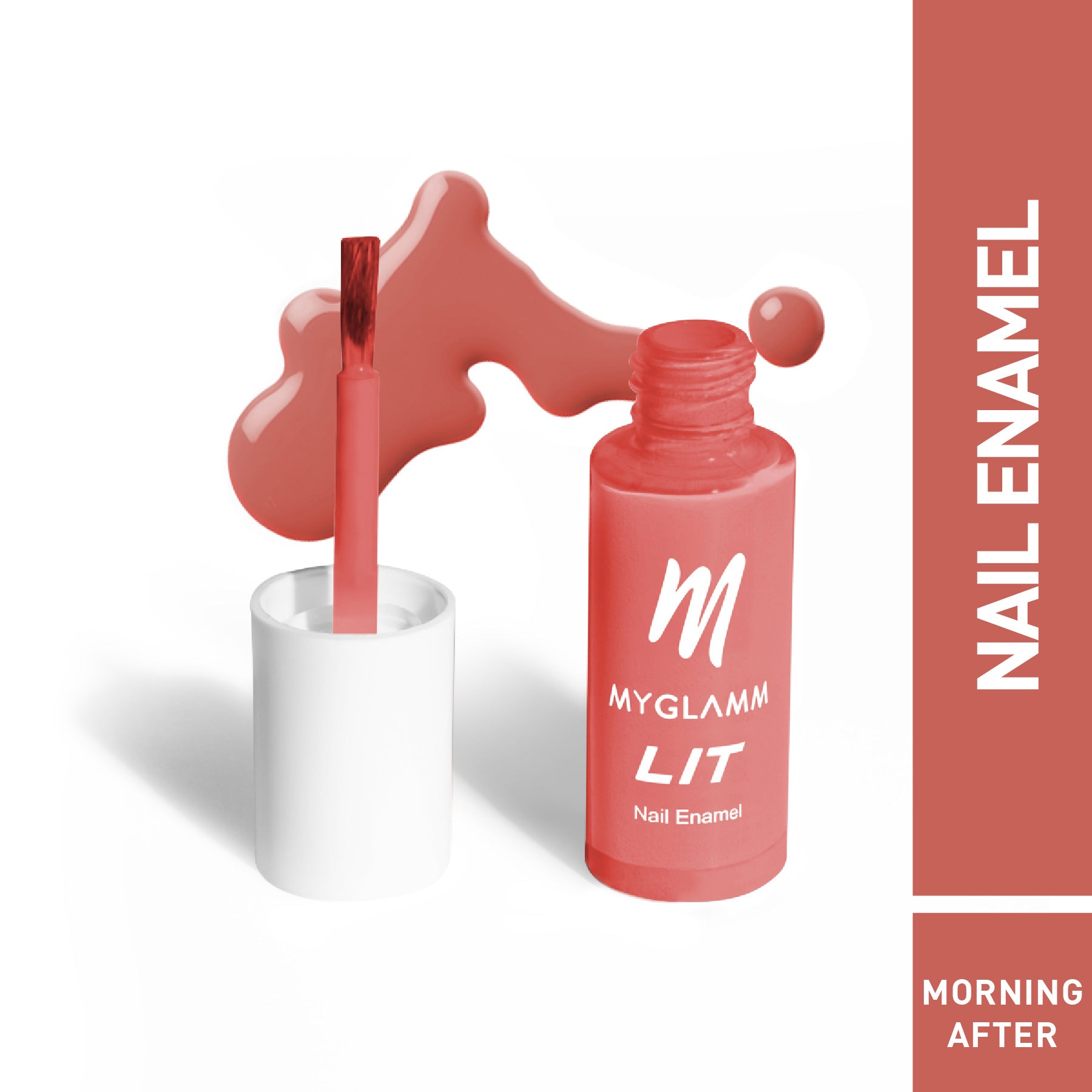 MyGlamm LIT Nail Enamel-Morning After-7ml