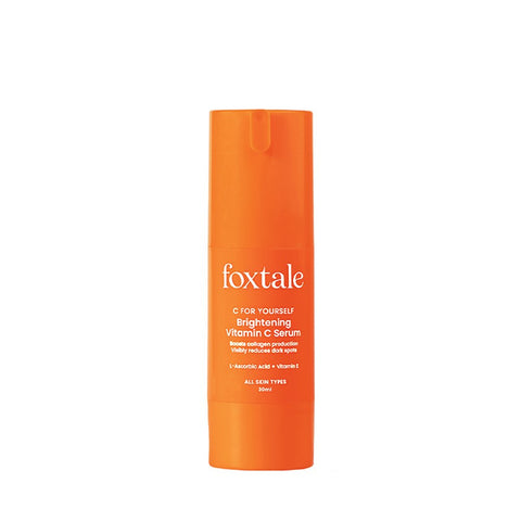 Foxtale - C for Yourself Vitamin C Serum 15% L-Ascorbic Acid and 1% Vitamin E Brightening Serum Helps to Reduces Pigmentation and Scars, Brightens Skin, Protects from Sun Damage, 30ml