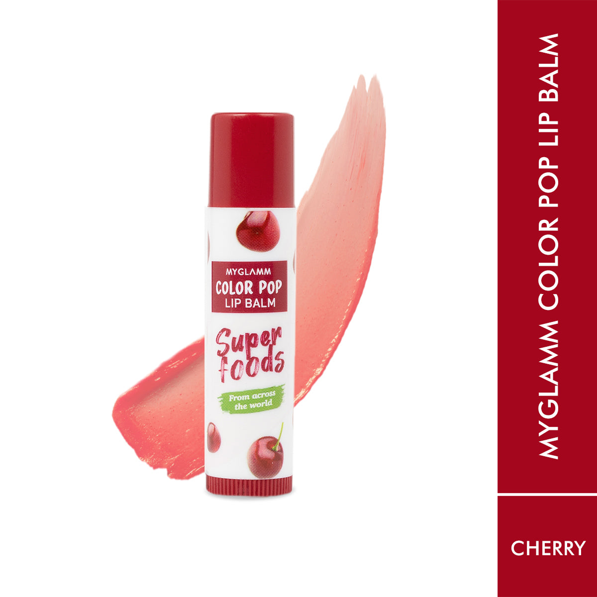 MyGlamm Color Pop Lip Balm-Cherry-4.6gm