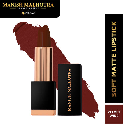 Manish Malhotra Beauty By MyGlamm Soft Matte Lipstick-Velvet Stardust-4gm