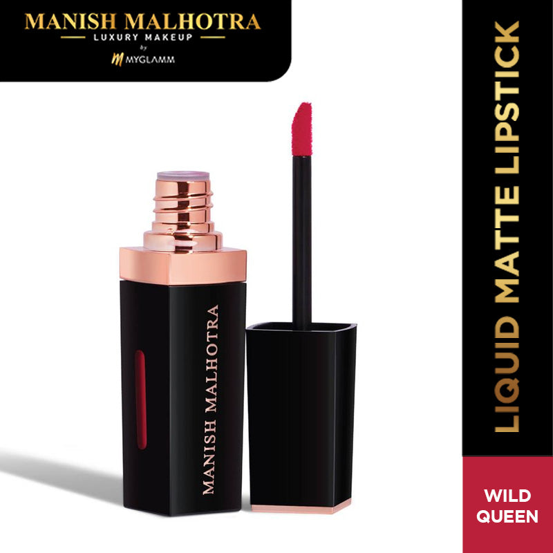 Manish Malhotra Beauty By MyGlamm Liquid Matte Lipstick-Wild Queen-7gm