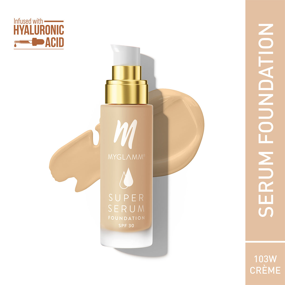 MyGlamm Super Serum Foundation-103W Crème-33gm