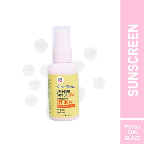 MyGlamm POPxo sun Glaze ultra-light body oil SPF 50-NA-50gm