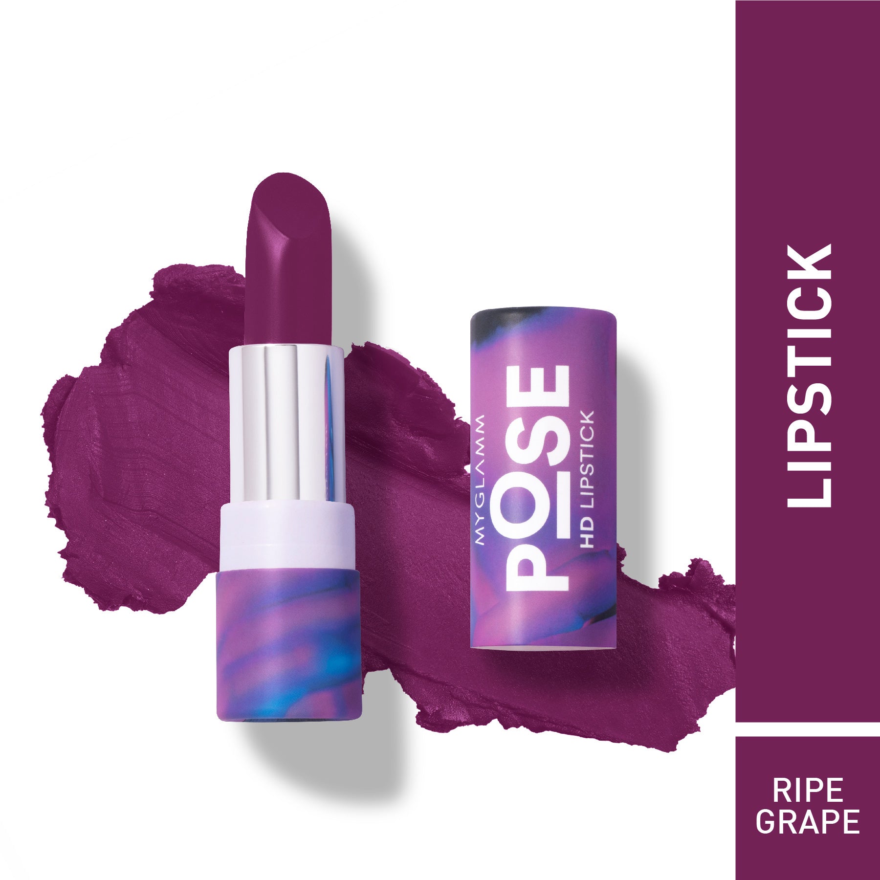 MyGlamm POSE HD Lipstick-Ripe Grape-4gm