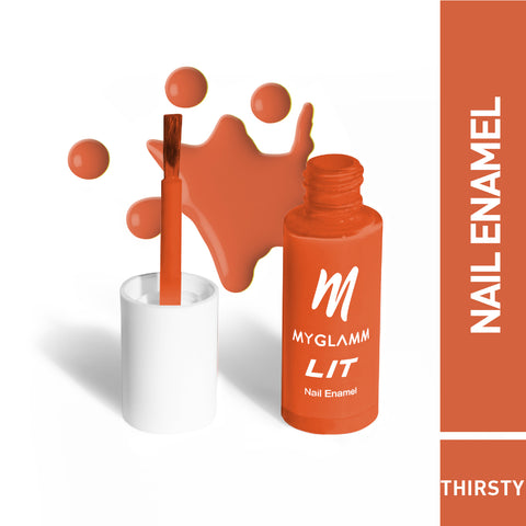 MyGlamm LIT Nail Enamel-Thirsty-7ml