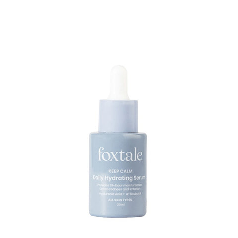 Foxtale - Keep Calm Daily Hydrating Serum with Hyaluronic Acid, Aquaporin Boosters and algae extracts for deeply hydrating and reducing redness - 30ml