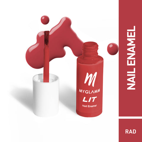 MyGlamm LIT Nail Enamel-Rad-7ml