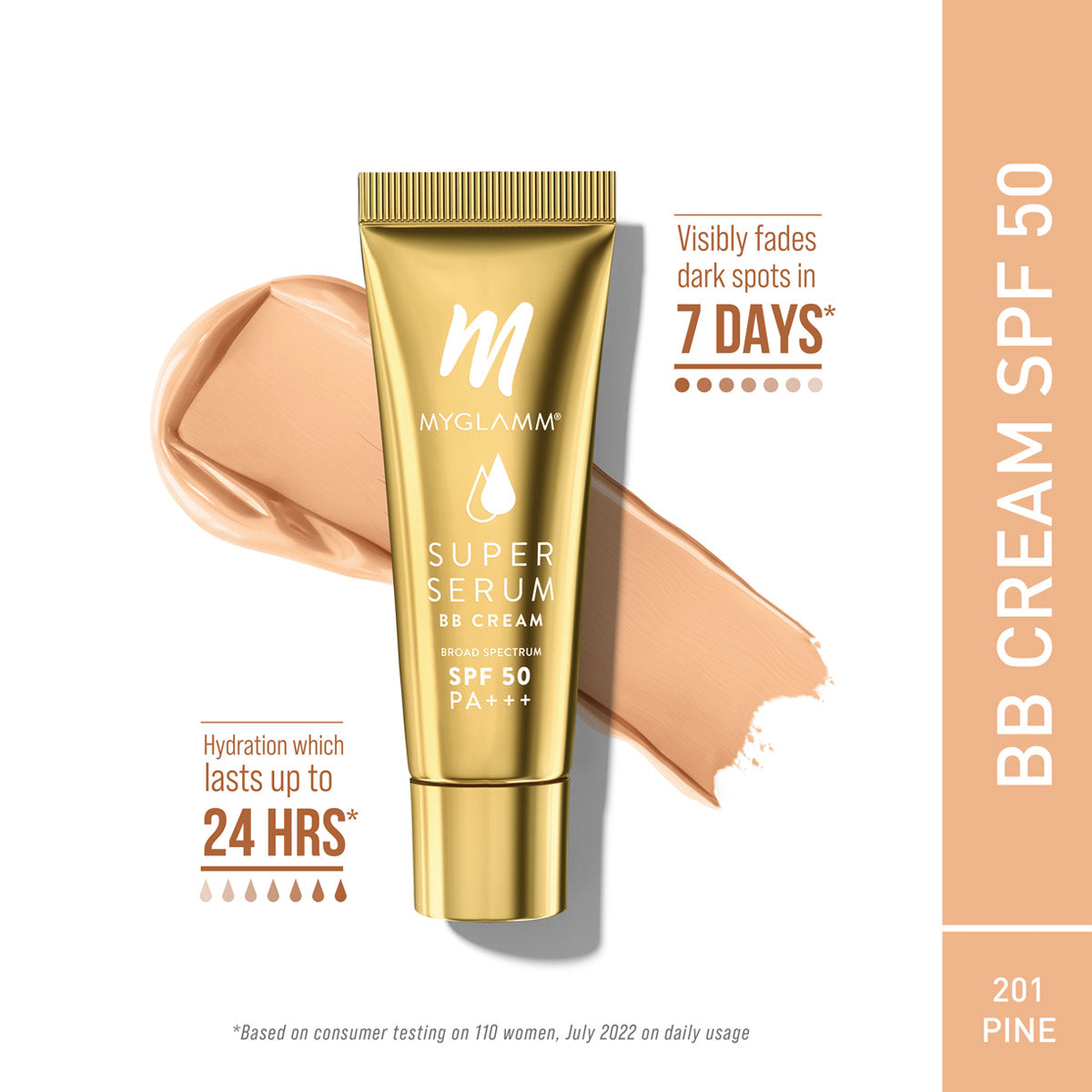 MyGlamm Super Serum BB cream-201 Pine-15gm