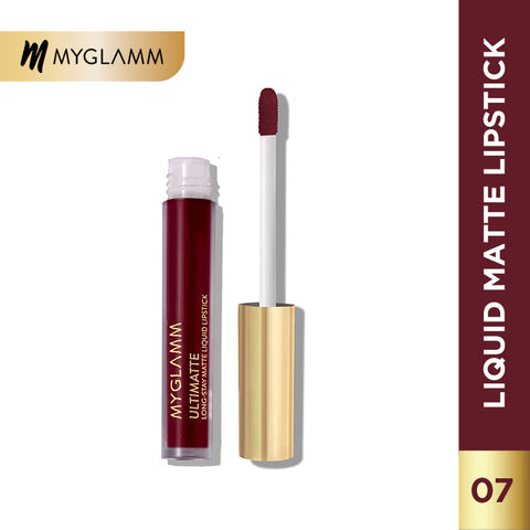 MyGlamm Ultimatte Long Stay Matte Liquid Lipstick-Wine Babe-2.5ml