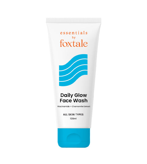 Foxtale Essentials Gel Face Wash for Daily Use | Controls Oil | Cleans & Removes Dirt | with Niacinamide and Vitamin E Brightening | Hydrating | Suitable for all skin types | Men and Women - 100ml