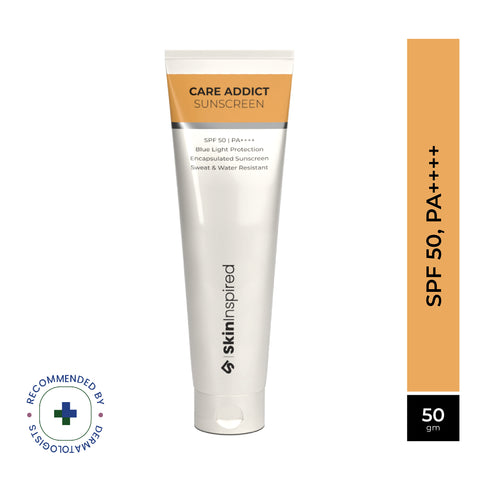 SkinInspired Care Addict Sunscreen SPF 50 PA++++ UV A, UV B | Ceramides, Hyaluronic Acid | 50g