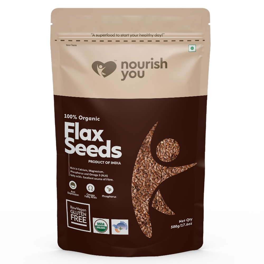 Nourish You Raw Flax Seeds ( kernels) - 500g