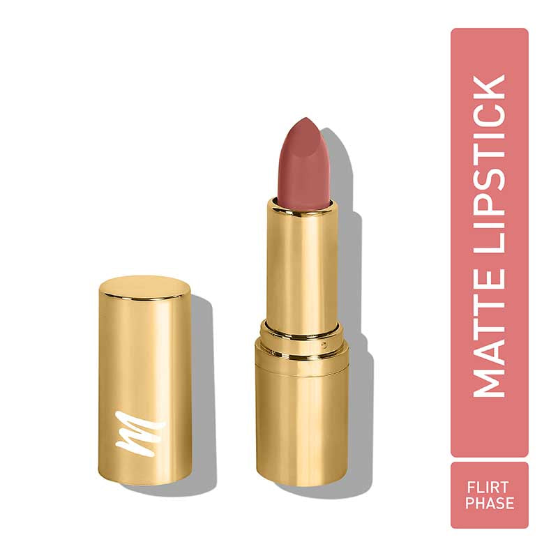 MyGlamm Treasure IT Suede Matte Lipstick-Flirt Phase-4.2gm