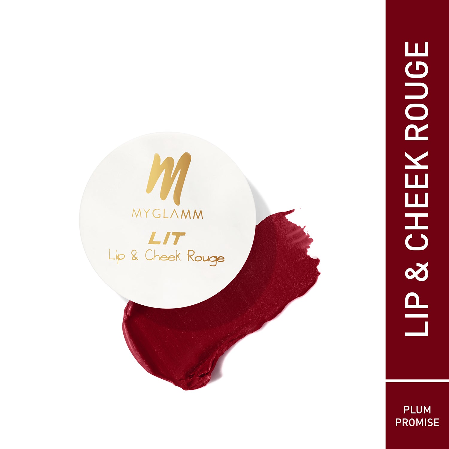 MyGlamm LIT Lip and cheek rouge-Plum Promise-10gm